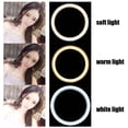 thumbnail image 3 of LED Ring Light, 10 Inch 2400-3000LM 12W Ring Light With Cell Phone Clamp Living Broadcast Selfie Fill Lamp For  Video Portrait Lighting, 3 of 8