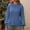 Blue, variant on Itsame Knitted Pullover Sweater for Womens Crew Neck Loose Sweatershirt Long Sleeves Solid Color Relaxed Sweatshirts Beige Size 2XL