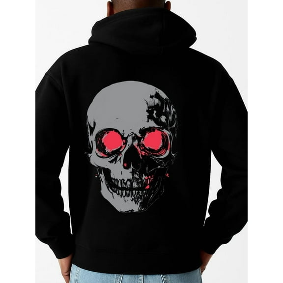 Skull Red Eyes graphic hoodies skeleton men sweater hoodie black Winter wear, vintage style, comfortable fit, patterned sweatshirt, streetwear lovers aesthetic 3d idk
