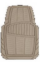 Auto Drive 4-Piece Premium Rubber Floor  Mat Toll Tan- Universal Fit for Cars, Trucks,202WM32