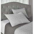 thumbnail image 6 of Mainstays Cotton-Rich T-Shirt Soft Jersey Pillow Sham Bedding, Standard/Queen, 2 Pack, Gray, 6 of 7