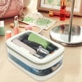 thumbnail image 4 of Joernso Transparent Cosmetic Bag Zipper Closure Waterproof Visible Portable Square Shape Large Capacity Outdoor Business Trip Makeup Bag Toiletry Pouch Makeup Organizer, 4 of 8