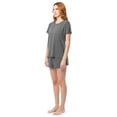 thumbnail image 3 of Fruit of the Loom Women's Soft and Breathable Short Sleeve Crew Top & Pajama Short Set, Sizes S-4X, 3 of 8