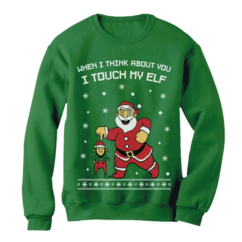 i touch my elf ugly sweater