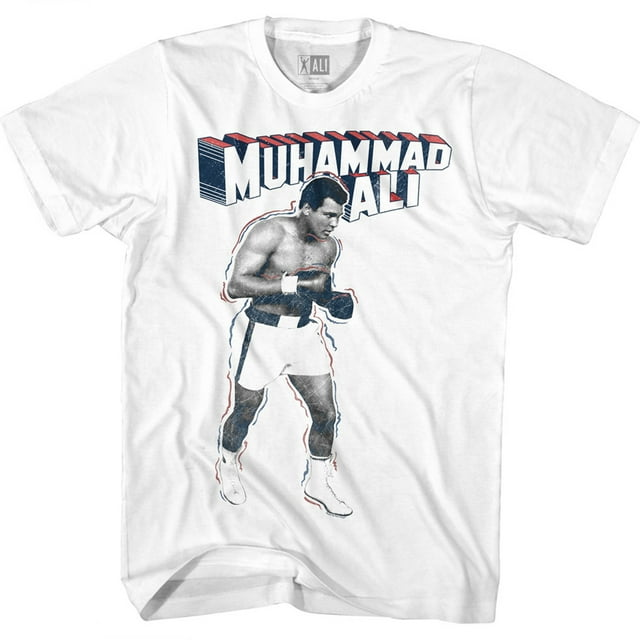 Muhammad Ali 60s Goat Greatest Boxer Super Ali Black Adult T-Shirt Tee