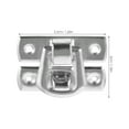 thumbnail image 2 of 10Pcs Silver Zinc Alloy Hasp Lock for Wooden Box Jewelry Box Gift Box with Durable Design 1.57x0.83, 2 of 6