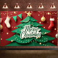 thumbnail image 4 of Decorative Design Merry Christmas Banner Polyester Material Christmas Tree Decorative Lights for Holiday Celebration Party Decor Indoors, 4 of 9