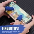thumbnail image 3 of 2 fundas transpirables para el dedo del mando del juego, funda para el pulgar a prueba de sudor (B), 3 of 9