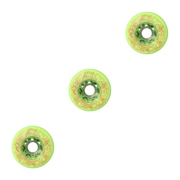 Toystoory 2 piezas duraderas y elásticas - Freestyles Scroll Rueda de patín en línea con soporte mejorado verde 80 mm Type1 NO1