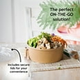 thumbnail image 6 of Galashield Disposable Bowls with Lid | Meal Prep Paper Bowls | To Go Salad Ramen Food Containers with Lids (33 oz - 50 Sets), 6 of 6