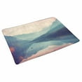 thumbnail image 2 of MKHERT Mountain and Lake Mist Landscapes Montana USA Nature Theme Doormat Rug Home Decor Floor Mat Bath Mat 30x18 inch, 2 of 3