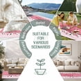 thumbnail image 6 of Happy Mother's Day Outdoor Rug 4x6 Ft - Reversible Patio Rug Outdoor Camping Rugs, Farmhouse Pink Floral Love Heart Washable Indoor Outdoor Area Rugs, Non-Slip Outdoor Carpet Runner for Deck/Porch, 6 of 8