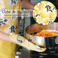 thumbnail image 4 of Sage+Stitch Heat Resistant Pot Holders with Hand Pockets and Hanging Loops | Set of 2 100% Cotton Oven Dual Function | 7'' x 9'' | Yellow Lemons, 4 of 6