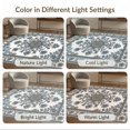 thumbnail image 7 of ODIKA 8'x10' Washable Area Rug Distressed Boho Ornate Vine Geometric Border Center Beige Vintage Refined for Living Room, Under Sectional, Family , Durable, Non-Slip, 7 of 7