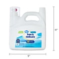 thumbnail image 3 of Great Value Free & Delicate Liquid Laundry Detergent, Unscented, 132 fl oz, 100 Loads, 3 of 5