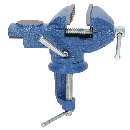 

2 3/4in Bench Vise 360 Degree Steel Mini Universal Multifunctional Clamp On Table Vise for Woodworking DIY Projects