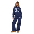 thumbnail image 2 of Forever 21 Women's Blue Y2K Oversized Hoodie, Polka Dot Print Graphic for Cozy Everyday Layering, XS, 2 of 6