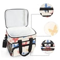 thumbnail image 6 of FORMRS Insulated Cooler Bag 24 Cans Capacity Soft Leakproof Lunch Box with Side Pockets, Red Butterflies, 6 of 7