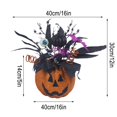 thumbnail image 6 of Halloween Jack-O-Lantern Light, Halloween Pumpkin Decorations Indoor, Plastic Pumpkin Light Ornaments, Jack-O-Lantern Decor, Pumpkin Lantern Flower Arrangement for Home Holiday Party Supplies D2, 6 of 8