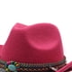thumbnail image 5 of Qarigey Sombrero de Jazzes para niñas y niños de amplia aplicación de poliéster para trajes versátiles y de moda Premium Sombreros Rosa, 5 of 6