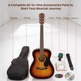 thumbnail image 2 of Fender CC-60S Solid Top Concert Acoustic Guitar - Sunburst w/ Gig Bag, 2 of 9