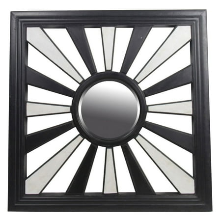 UPC 805572400698 product image for Square Mirror in Black and White Finish | upcitemdb.com