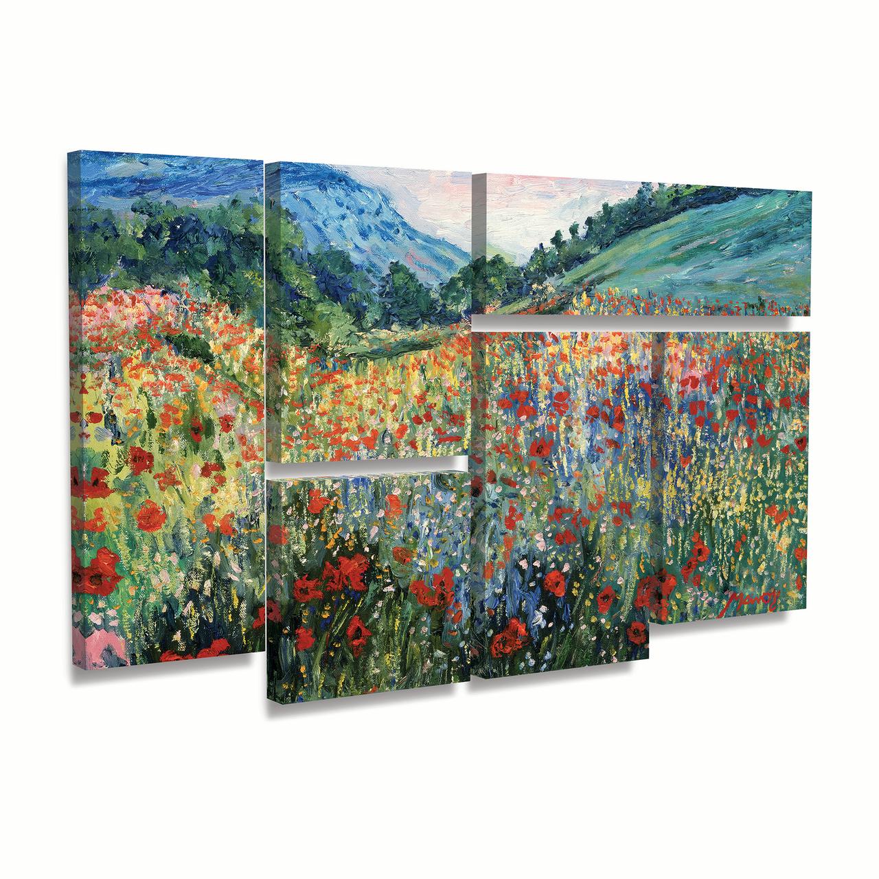 Trademark Fine Art 'Field of Wild Flowers' Canvas Art by Masters Fine Art