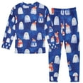 thumbnail image 3 of Boys Pajamas Girls Pajama Scarf Snowman Cute Comfortable Cotton Two-piece Pajama Set, 3 of 7