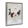 thumbnail image 3 of Stupell Industries Christmas Hydrangea Blooms Gray Framed Floater Canvas Wall Art, design by Arlington Prints, 3 of 9