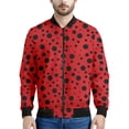 thumbnail image 4 of Chaqueta con cremallera y estampado 3D de mariquitas para hombre y mujer, sudadera informal holgada de manga larga, chaqueta bomber con cremallera para primavera y otoño, 4 of 5