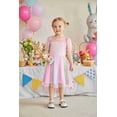 thumbnail image 3 of Arshiner Toddler Girls Tulle Summer Puff Sleeve Baby Girls Tutu Princess Party Casual Dress 5-6 Year, 3 of 3