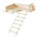 thumbnail image 3 of para percha para pájaros con escalera, escalera para escalar pájaros, soporte para jaula de pájaros de madera, juguetes, soporte para loros, 3 of 9