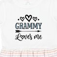 thumbnail image 4 of Inktastic My Grammy Loves Me Grandchild Girls Toddler Dress, 4 of 5