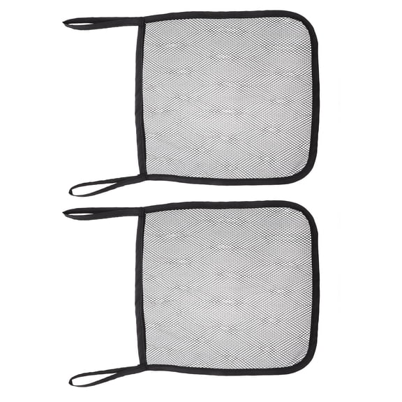 OFFIGAM 2pcs Black Stroller Storage Bags for Pushchairs, Organizer for Baby Essentials and Accessories