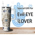 thumbnail image 5 of 40oz Evil Eye Tumbler with Handle and Flip Straw, Evil Eyes Hand Stainless Steel Insulated Cup, Travel Coffee Mug Water Bottle, Birthday Gifts for Women Men, 5 of 6