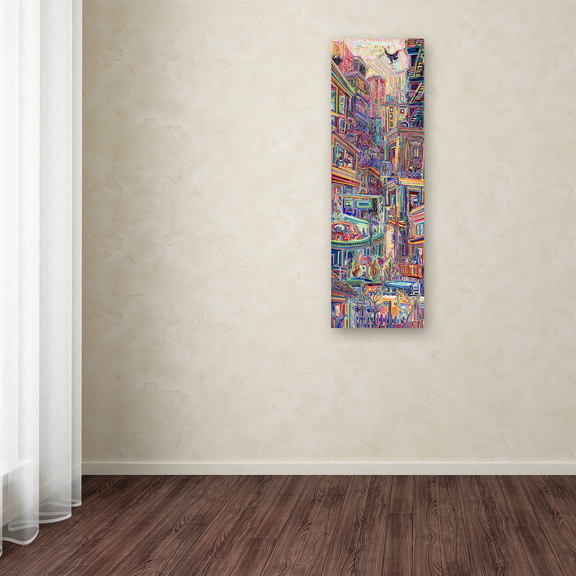 Trademark Fine Art "Homes" Canvas Art by Josh Byer