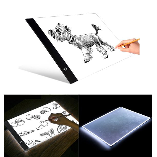 A4 LED Copy Board Light Tracing Box, Ultra-Thin Adjustable USB Power  Artcraft LED Trace Light Pad for Tattoo Drawing, Diamond Painting,  Streaming, Sketching, Animation, Stenciling