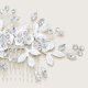 thumbnail image 4 of Tocado de dama de honor de la novia con flores de diamantes artificiales (plata) Shuxiu Wang 9024719204994, 4 of 5