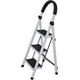 thumbnail image 1 of Escalera Plegable Multifuncional Bluelander, Tubular 3 Peldaños, Antideslizante, Blanco, 1 of 5