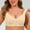 Beige, variant on Comfort Sleep Bra for Women Front Closure Wirefree Full Coverage Floral Bralette Wide Strap Daily Lounge Bras Blue M