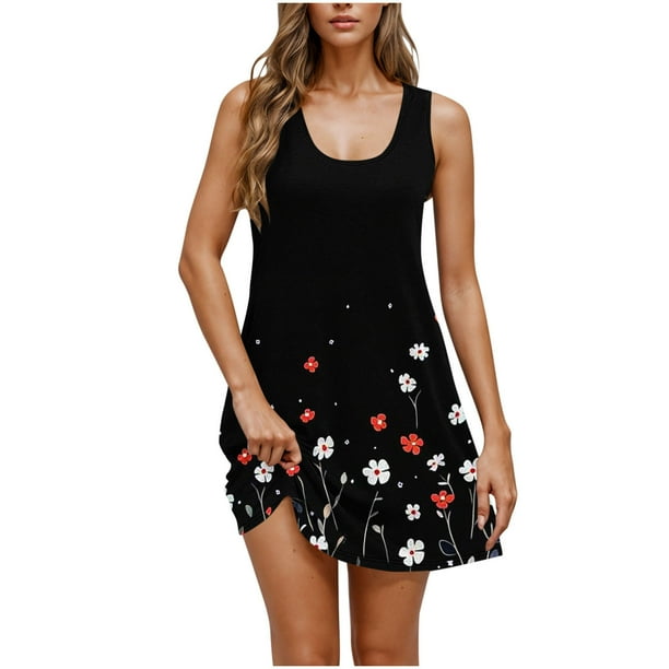 Sexy Vestido Corto Rayado Cuello Redondo Bolsillo Moda Casual, Poliéster Altamente Elástico para Ropa Interior Y Pijamas