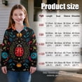 thumbnail image 7 of Uorisanigo Girls Half Zip Pullover Sweatshirt Oversized Sweatshirts Floral Ladybug Long Sleeve Sweaters Athletic Tops Quarter Zipper Cropped Sweatshirt Fashion Fall Winter Clothes, 7 of 7