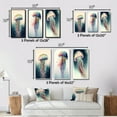thumbnail image 4 of Designart "Colorful Deepsea Jellyfish Display I" Animal Fish Framed Wall Art Set Of 3 - Blue Fish Frame Canvas Set For Living Room Decor, 4 of 6
