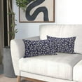 thumbnail image 6 of Navy Blue Beige Vintage Floral Block Print Lumbar Pillow Covers 12X20 Inch Vintage Daisy Flowers Decorative Pillow Cases Set of 2 Farmhouse Home Decor Rustic Throw Pillows For Sofa Couch Outdoor, 6 of 6