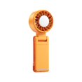 thumbnail image 1 of Ventilador Portátil de Mano Refrigerante Semiconductor Ventilador Mini Helado Recargable 3000mAh Plegable con Pantalla Digital Naranja, 1 of 1