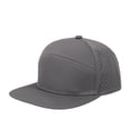 thumbnail image 3 of Men Flat Brim Adjustable Performance Hat Snapback Laser Perforated Baseball Cap, Lightweight Breathable Design Ideal for Running Cycling Gym or Summer Outdoor Sports, 3 of 4