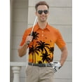 thumbnail image 4 of Brythos Men's Golf Shirts - High-Performance Moisture-Wicking Dry-Fit ShirtOrange,XXXL, 4 of 5