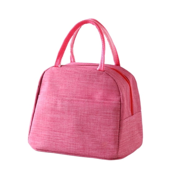 Lunch Bag for Women Men, Reusable Insulated Tote Lunch Bag for Women/Men, Cooler Lunch Box Adult Water Resistant Work Picnic Beach or Travel (Pink) 9.84x5.9x7.87"