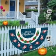 thumbnail image 5 of Ganfancp Abanico de Navidad Jardín Bandera Navidad Santa Claus Bandera Colgante Semicírculo Banner Ofertas y Liquidaciones 1 Bandera Semicircular, 5 of 5