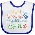 thumbnail image 3 of Inktastic Future Cpa Accountant Boys or Girls Baby Bib, 3 of 4
